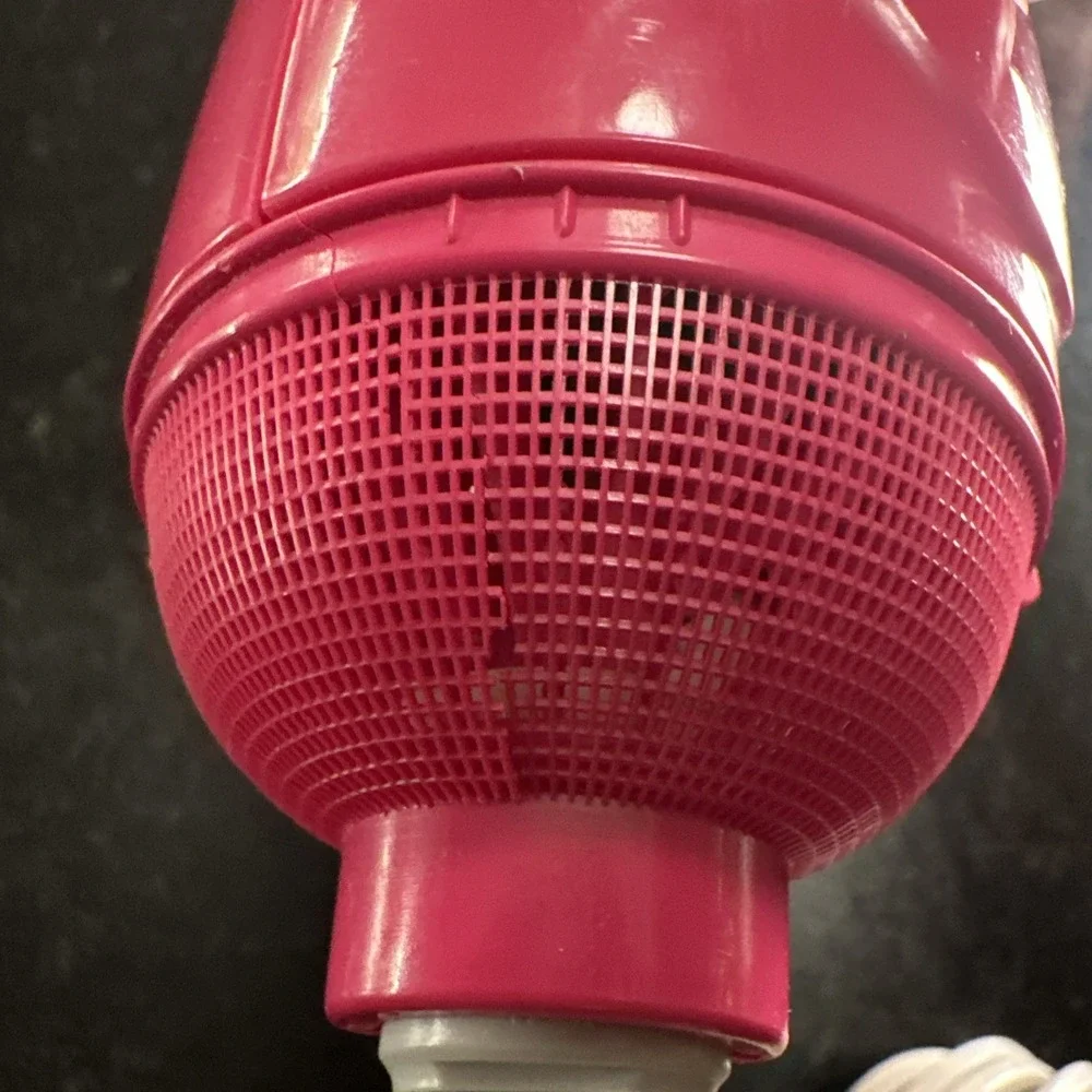 Panasonic EH-KA15 Pink Hot Air Brush Low Noise Wide Blow Brush Tested Works RARE